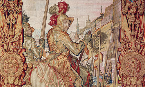 Picture: Tapestry from the Otto-von-Wittelsbach series, section